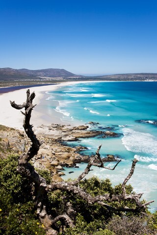 Breathtaking Noordhoek Beach aerial, Cape Town, South Africa